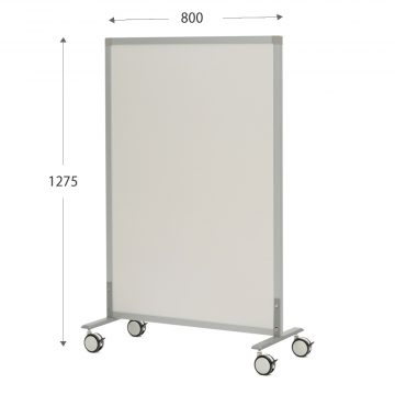 【法人様限定】送料無料 シンプルスクリーンロー W800 （キャスター仕様） ホワイト