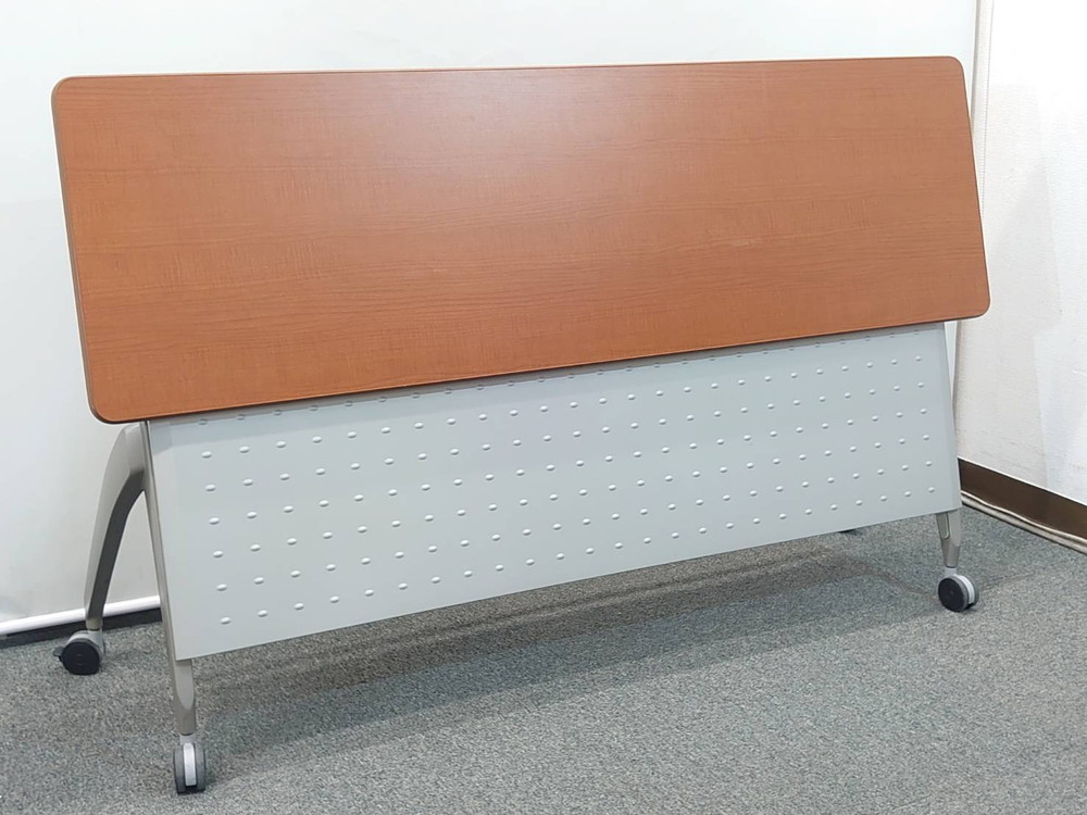 【送料無料 東京地区限定】 4台セット ウチダ 平行スタックテーブル W1500×D450×H700 SH型 折りたたみテーブル ミーティングテーブル 会議テーブル スタックテーブル フォールディングテーブル 内田洋行 UCHIDA 【中古オフィス家具】【中古】 - 画像 (6)