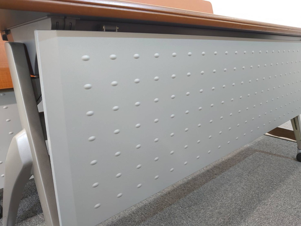 【送料無料 東京地区限定】 4台セット ウチダ 平行スタックテーブル W1500×D450×H700 SH型 折りたたみテーブル ミーティングテーブル 会議テーブル スタックテーブル フォールディングテーブル 内田洋行 UCHIDA 【中古オフィス家具】【中古】 - 画像 (9)