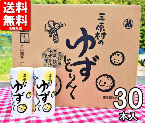 大人気 お中元 御中元 暑中見舞い 残暑見舞い ギフト ゆずどりんく 195g×30本入り ゆずジュース 柚子ジュース 農協直送 高知県 三原村 高知土産 高知みやげ 帰省土産 手土産 贈り物 返礼品 お礼 退職 転勤 退院 快気祝い
