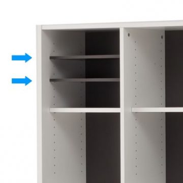 【法人様限定】送料無料 *プリーマⅡ 木製格子型シェルフ用棚板 グレーⅡ 2枚入