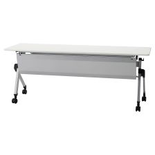 【法人様限定】送料無料 新品 MUE AUS 幕板連動型平行スタッキングテーブル 1860 AUS-1860 テーブル 机 ホワイト ナチュラル W1800×D600×H720 オフィス 会議室 スタッキング