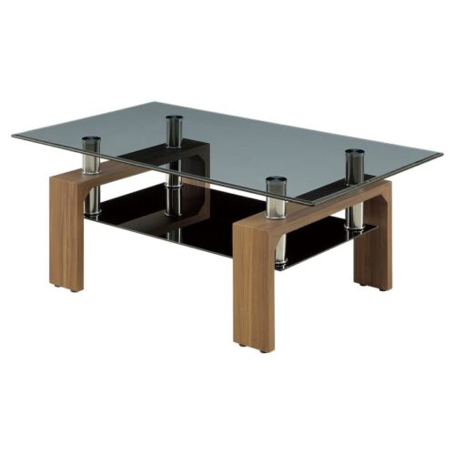 【法人様限定】送料無料 新品 OZINガラスセンタ-テ-ブル OZIN-105 ホワイト ウォールナット ブラック テーブル W1050×D600×H425 ガラステーブル 店舗 業務用 飲食店 応接テーブル