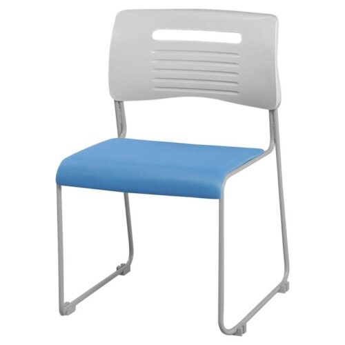 【法人様限定】送料無料 新品 PMCミ-ティングチェア 布 PMC-430 ライム オレンジ ブルー ブラック W503×D528×H738(SH430) 会議室 セミナー イベント チェア