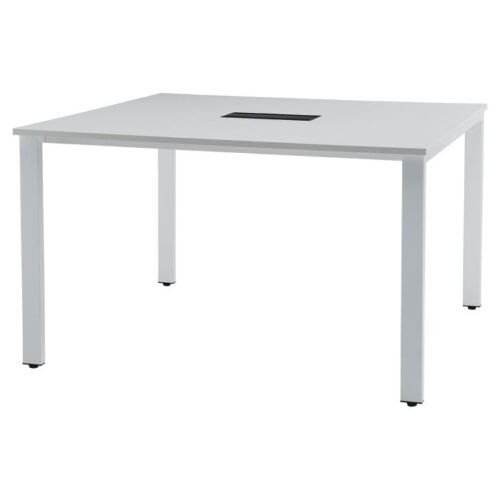 【法人様限定】送料無料 新品 REV 会議テーブル 基本set REV-1212 フォレスト アッシュ ホワイト ブラック W1200×D1200×H720 会議室