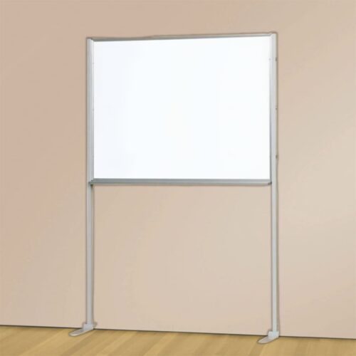 【法人様限定】送料無料 新品 壁面用L型ホワイトボード SB-34L ホワイトボード W1296×D300×H1820 脚付き 会議室 教室