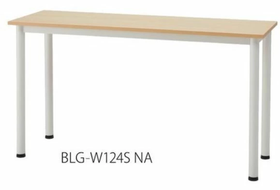 【法人様限定】送料無料 新品 BLG ユーティリティーサイドテーブル W1200 BLG-W124S ホワイト ナチュラル W1200×D400×H700 オフィス テーブル 会議