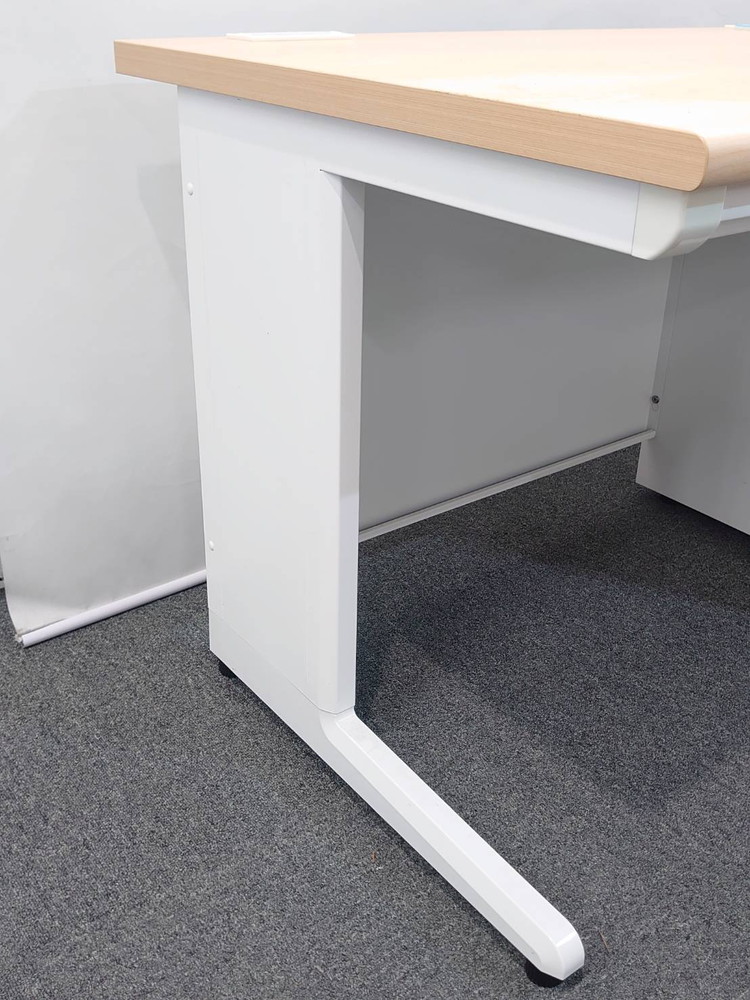 【美品】片袖机 片袖デスク オフィスデスク 事務机 ワークデスク スチールデスク 事務デスク オフィス用デスク【中古オフィス家具】【中古】 - 画像 (7)