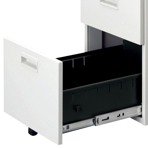 【法人限定送料無料】 片袖机 スチールデスク オフィスデスク 片袖デスク 事務デスク スチールデスク 事務机 デスク ワークデスク 鍵付き コードホール W1200 新品片袖机 選べる天板 本体カラー 【新品オフィス家具】【新品】 - 画像 (4)