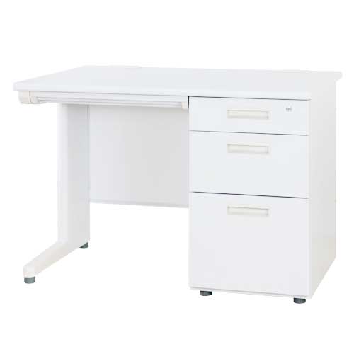 【法人限定送料無料】【新品】片袖机 W1200 オフィスデスク 片袖デスク スチールデスク 事務デスク スチールデスク 事務机 デスク ワークデスク 鍵付き コードホール付き 選べる天板 本体カラー 【新品オフィス家具】 - 画像 (5)