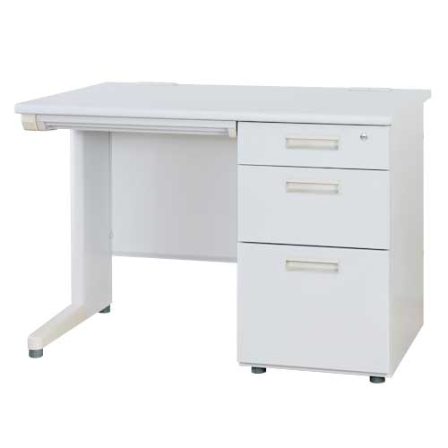 【法人限定送料無料】【新品】片袖机 W1200 オフィスデスク 片袖デスク スチールデスク 事務デスク スチールデスク 事務机 デスク ワークデスク 鍵付き コードホール付き 選べる天板 本体カラー 【新品オフィス家具】 - 画像 (6)