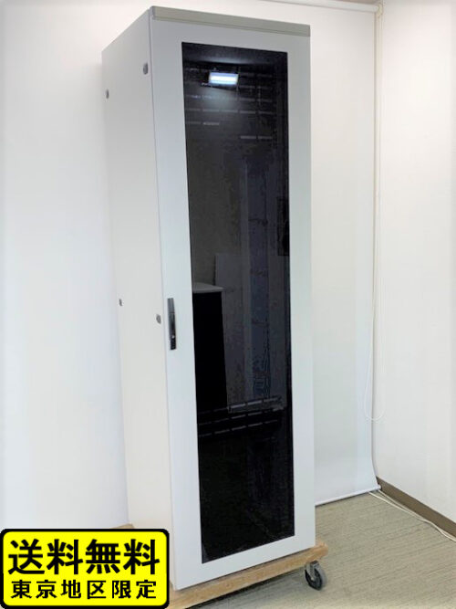 【送料無料 東京地区限定】 サーバーラック EIA規格 19インチ W600×D600×H2000mm システム サーバーラック 日東工業 NITO FS60-620EN EIA規格 19インチ 棚 【中古オフィス家具】【中古】