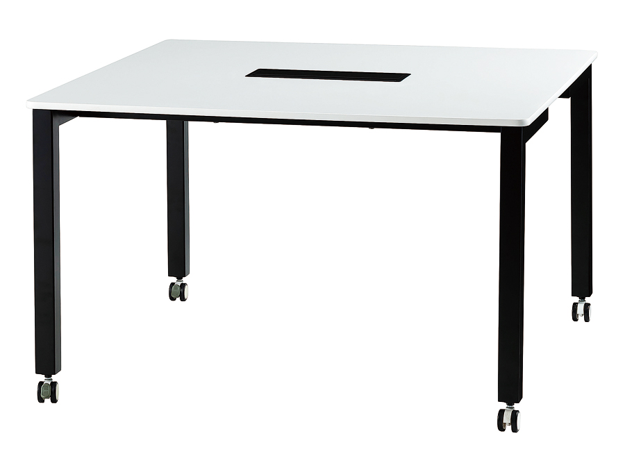 【法人様限定商品】 新品 FMD 会議テーブル フリーアドレス フリアド FMD-1212 オフィステーブル 天板2色 W1200 D1200 H720 キャスター付き フリーアドレスデスク オフィスデスク 会議用テーブル ミーティングテーブル 【新品オフィス家具】 - 画像 (2)