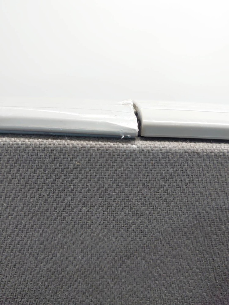 【送料無料 東京地区限定】 ウチダ JUST ジャスト パネル 3枚セット パーティション パーテーション グレー色 スクリーンパネル クロスパネル 自立式 脚付き 自立パーティション 自立パーテーション 【中古オフィス家具】【中古】 - 画像 (10)