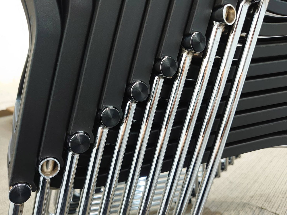 【送料無料 東京地区限定】 12脚セット サンケイ ミーティングチェア 会議チェア スタッキングチェア スタックチェア メッシュチェア 会議用チェア 会議椅子 ミーティング用チェア 会議用椅子 会議イス 多目的チェア 積み重ね可 国産 【中古オフィス家具】【中古】 - 画像 (9)