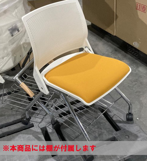 【送料無料 地域限定】 【新品】 【未使用品】 【20脚入荷】 オカムラ クリール 4脚セット 会議チェア ミーティングチェア スタッキングチェア ネスティングチェア 国産 【新品オフィス家具】 - 画像 (2)