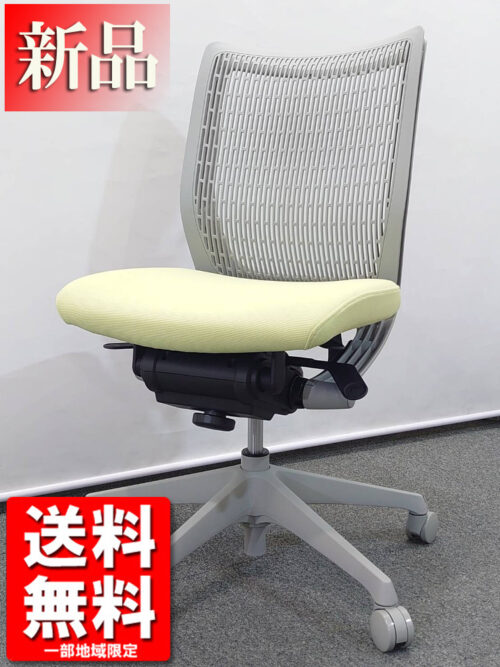 【新品】 18脚入荷 2021年製 オカムラ ヴィスコンテ ピスタチオグリーン 肘無し ローバック オフィスチェア デスクチェア メッシュチェア CWA4BA FEA6 キャスターチェア 事務椅子 ワークチェア オフィスシーティング ビスコンテ okamura Visconte 国産 【送料無料 地域限定】 【新古品】 【中古】 【新品オフィス家具】