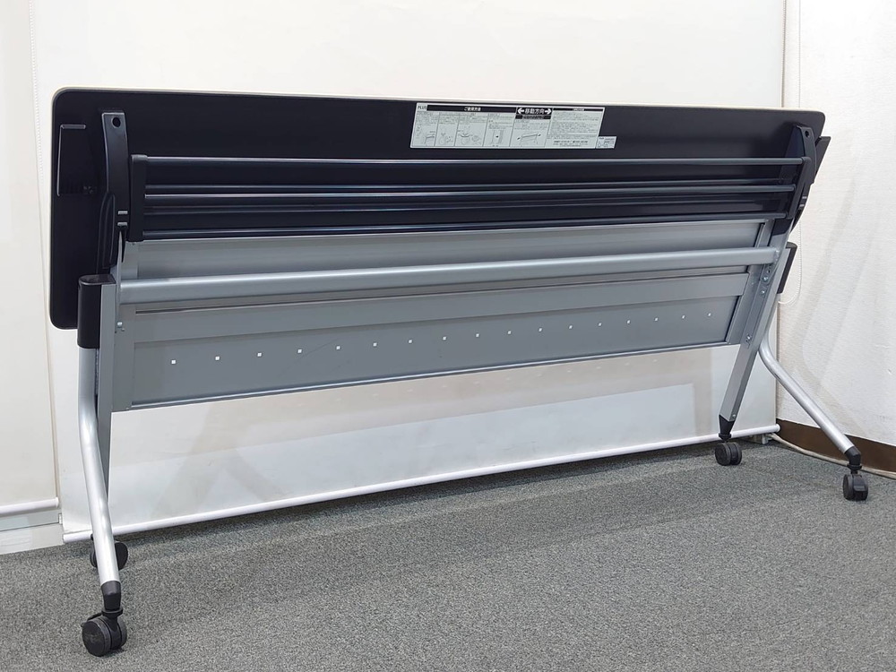 送料無料 東京地区限定 プラス リネロ2 PLUS Linello2 2019年製 フォールディングテーブル 10台セット 会議テーブル 折り畳みテーブル ミーティングテーブル スタックテーブル 折りたたみテーブル スタッキングテーブル 会議用テーブル W1800×D450×H720 【中古オフィス家具】【中古】 - 画像 (7)