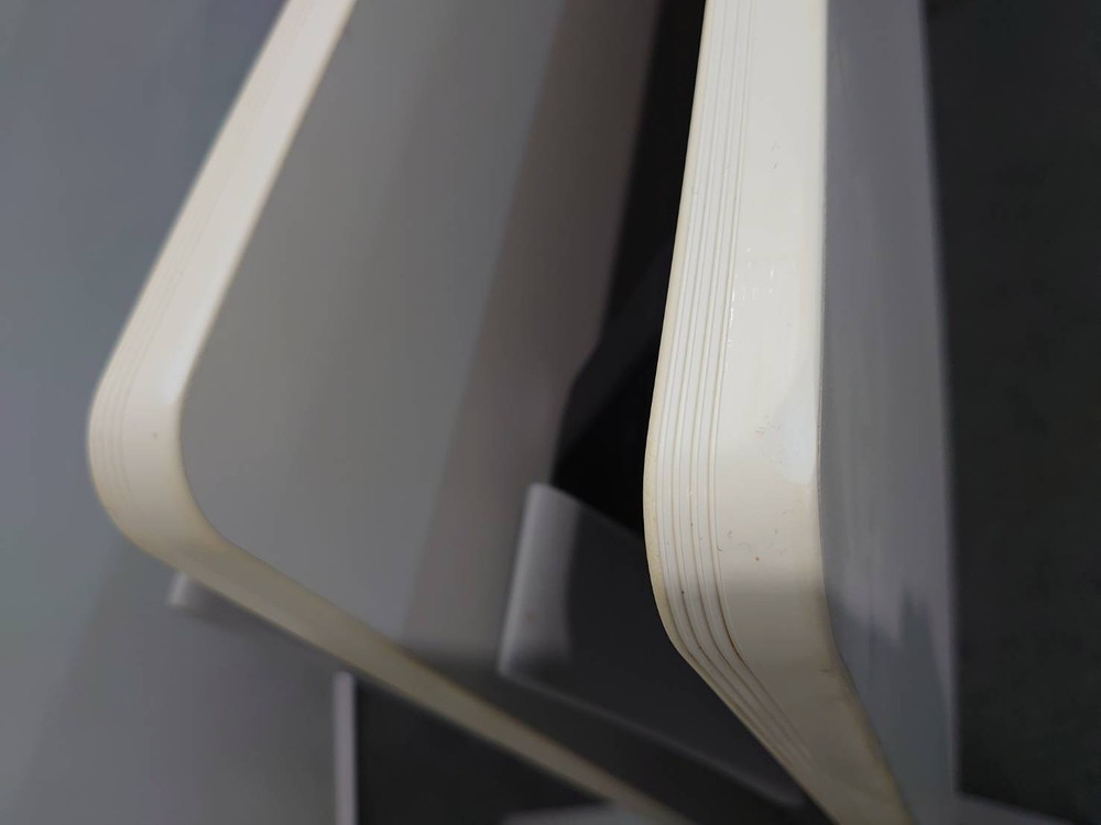 コクヨ 会議テーブル 2台セット 折りたたみテーブル 折り畳みテーブル ミーティングテーブル スタックテーブル フォールディングテーブル スタッキングテーブル ホワイト色 W1500×D450×H720 KOKUYO KTTシリーズ 国産 KTT-1202PAWNN 【中古オフィス家具】【中古】 - 画像 (9)