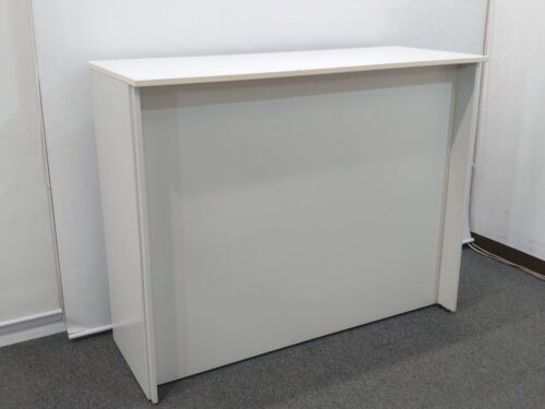 プラス ハイカウンター カウンター 受付台 インフォメーションカウンター ホワイト色 PLUS 受付 収納付き オフィス用 事務用 業務用 SC-H12-T【中古オフィス家具】【中古】