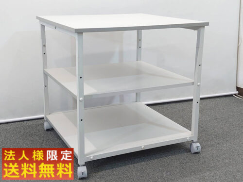 【法人限定送料無料】 プリンター台 キャスター付き テーブル 作業台 サンワサプライ Sanwa Supply LPS-T104N レーザープリンタスタンド W700×D700×H700 【中古オフィス家具】【中古】