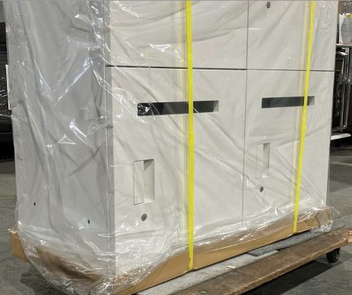 【送料無料 東京地区限定】 【新品】【未開封】【限定6台のみ】2022年製 4人用 ロッカー パーソナルロッカー 投函口付き メールボックス ホワイト 貴重品ロッカー メールロッカー モバイルロッカー 更衣ロッカー 2列2段 イトーキ eS - 画像 (4)