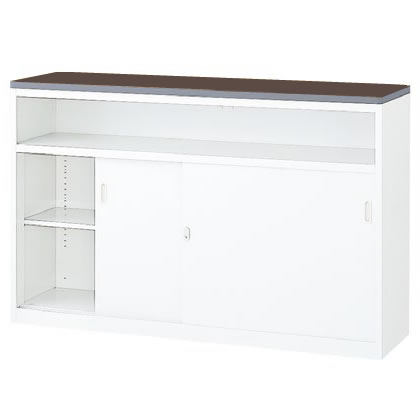 【法人様限定商品】 ハイカウンター カウンター 受付カウンター 新品カウンター 国産カウンター インフォメーションカウンター W1500×D454×H950 選べる天板3色 鍵付き 受付 受付台 無人カウンター 【送料無料 地域限定】【新品オフィス家具】 - 画像 (5)