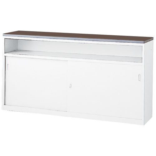 【法人様限定商品】 ハイカウンター カウンター 受付カウンター 新品カウンター 国産カウンター インフォメーションカウンター W1800×D454×H950 選べる天板3色 鍵付き 受付 受付台 無人カウンター 【送料無料 地域限定】【新品オフィス家具】 - 画像 (6)