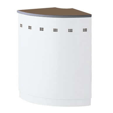 【法人様限定商品】 ハイカウンター用 90°外コーナー カウンター ホワイトタイプ 受付 窓口 インフォメーションカウンター 無人カウンター 新品カウンター 国産カウンター 選べる天板3色 【送料無料 地域限定】 【新品オフィス家具】 - 画像 (5)