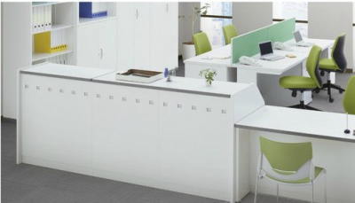 【法人様限定商品】 ハイカウンター カウンター 受付カウンター 新品カウンター 国産カウンター インフォメーションカウンター W1800×D454×H950 選べる天板3色 鍵付き 受付 受付台 無人カウンター 【送料無料 地域限定】【新品オフィス家具】 - 画像 (12)