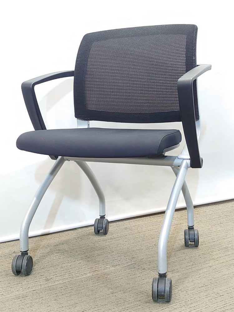 受付セット ローカウンター カウンター SC-L12-T プラス W1250×D750×H700 会議チェア ミーティングチェア ファシス 4人用 4名用 会議セット 案内セット 平行スタックチェア ネスタブルチェア ネスティングチェア FURSYS PLUS ch-00913 s4h-00303 【中古オフィス家具】【中古】 - 画像 (10)