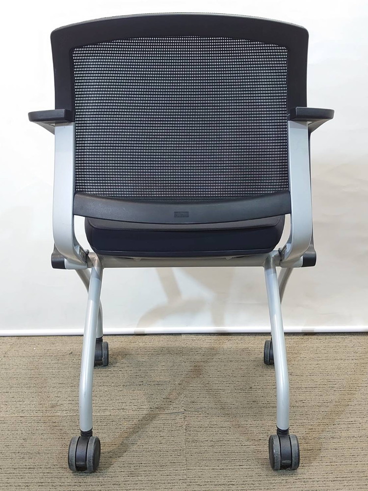 受付セット ローカウンター カウンター SC-L12-T プラス W1250×D750×H700 会議チェア ミーティングチェア ファシス 4人用 4名用 会議セット 案内セット 平行スタックチェア ネスタブルチェア ネスティングチェア FURSYS PLUS ch-00913 s4h-00303 【中古オフィス家具】【中古】 - 画像 (13)