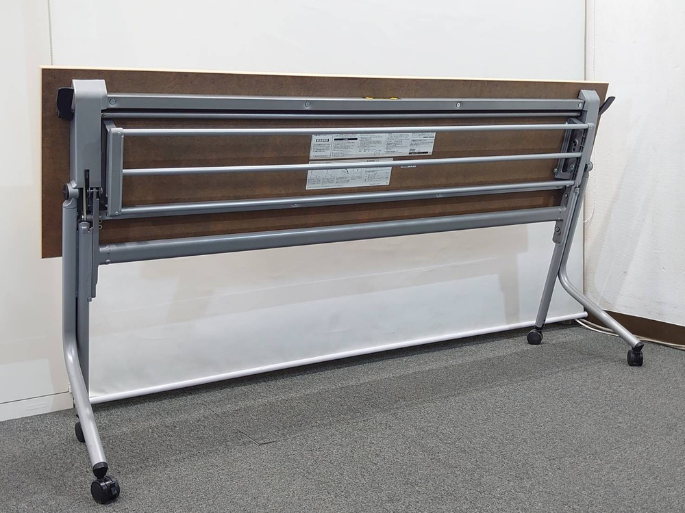 【送料無料 東京地区限定】【8台あり】4台セット オカムラ ネスティア 折りたたみテーブル 折り畳みテーブル ミーティングテーブル 会議テーブル スタックテーブル フォールディングテーブル スタッキングテーブル 会議用テーブル - 画像 (5)