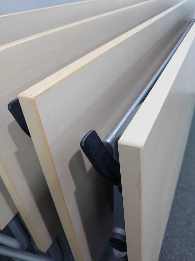 【送料無料 東京地区限定】【8台あり】4台セット オカムラ ネスティア 折りたたみテーブル 折り畳みテーブル ミーティングテーブル 会議テーブル スタックテーブル フォールディングテーブル スタッキングテーブル 会議用テーブル - 画像 (9)