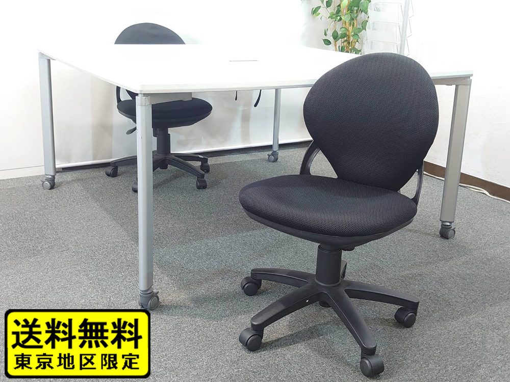 【送料無料 地域限定】 2人用 フリーアドレス デスクセット コクヨ ワークソート ワークテーブルセット W1400 フリアド 平机 可動式 オフィスデスク オフィステーブル ミーティングテーブル 会議テーブル 多目的テーブル SDT-WS1414PAW 開業セット 国産 オフィス家具セット 【中古オフィス家具】 【中古】