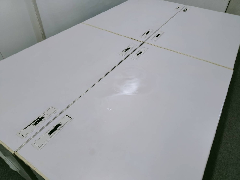 【送料無料 東京地区限定】 【大量入荷】 4人用 開業セット デスクセット 片袖机 片袖デスク オフィスデスク スチールデスク 事務机 事務デスク 平机 デスクワゴン サイドワゴン キャスターワゴン 4台セット コクヨ BS 国産 W1200×D700×H700 【中古オフィス家具】【中古】 - 画像 (8)