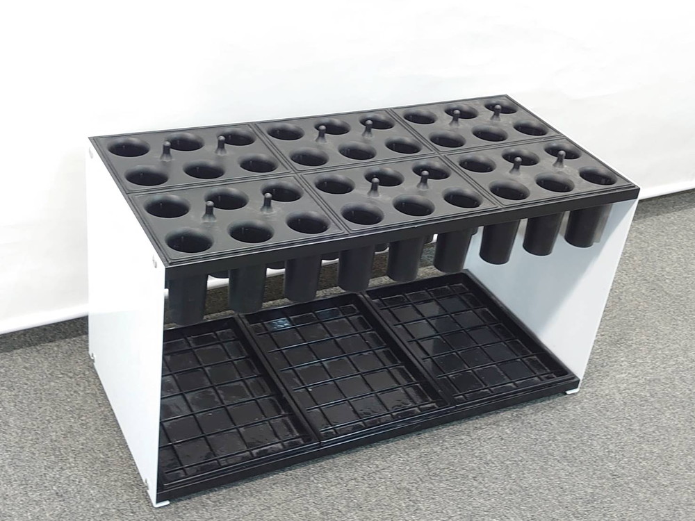 アンブレラホルダー アンブレラスタンド アンブレララック レイングッズ オフィス用傘立て 業務用傘立て オフィス用カサ立て 業務用カサ立て イトーキ ITOKI 傘立て カサ立て 傘たて 36人用 本用 傘立 カサたて かさ立て ホワイト色 36マス 36本 36本立【中古オフィス家具】【中古】 - 画像 (2)