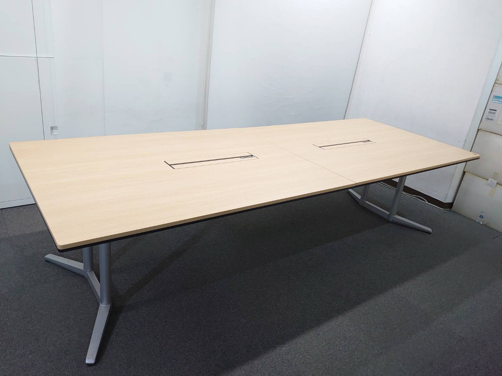 【送料無料 東京地区限定】オカムラ ラティオ ミーティングテーブル 会議テーブル W3200×D1200×H720 オフィス用 テーブル ワークデスク【中古オフィス家具】【中古】 - 画像 (3)