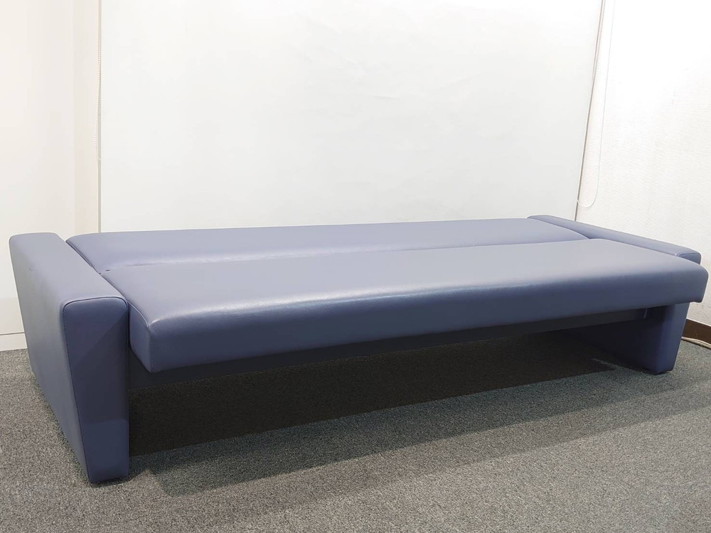 オリバー ソファ ソファベッド 応接ソファ 3人掛けソファ 合皮ソファ 役員室 応接室 待合室 W1910×D670×H680mm 【中古オフィス家具】【中古】 - 画像 (4)