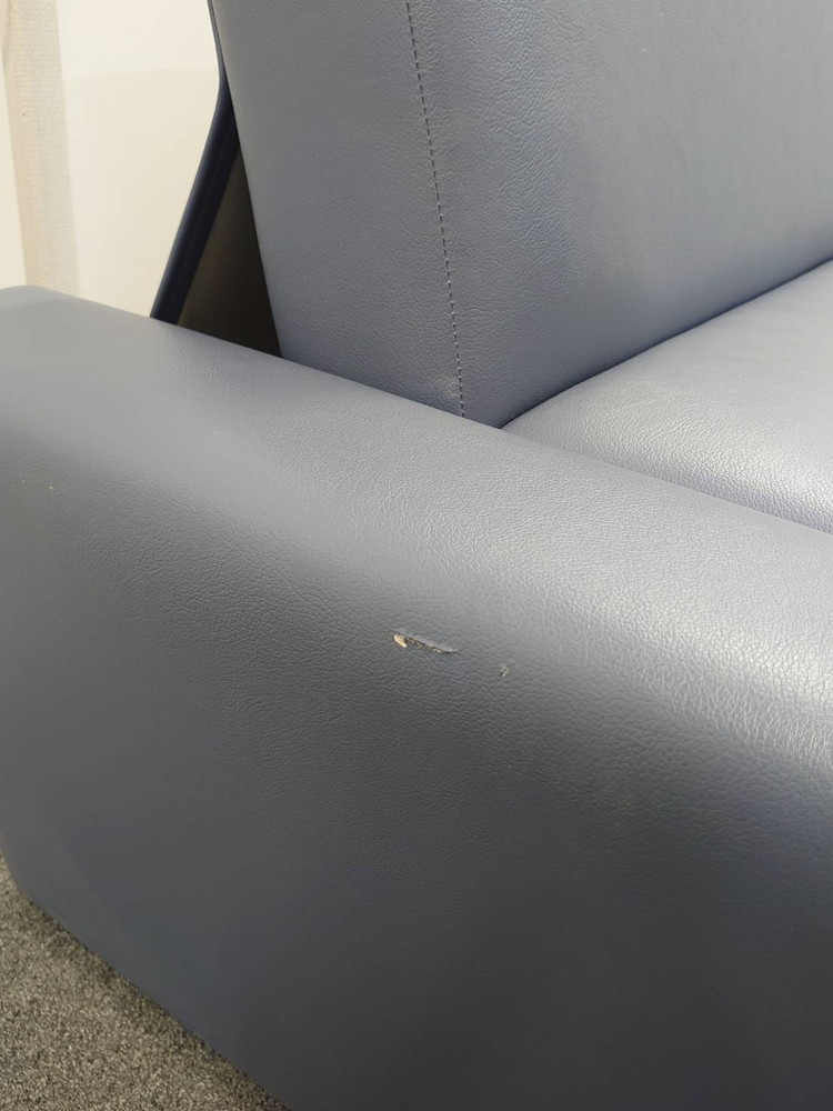 オリバー ソファ ソファベッド 応接ソファ 3人掛けソファ 合皮ソファ 役員室 応接室 待合室 W1910×D670×H680mm 【中古オフィス家具】【中古】 - 画像 (7)