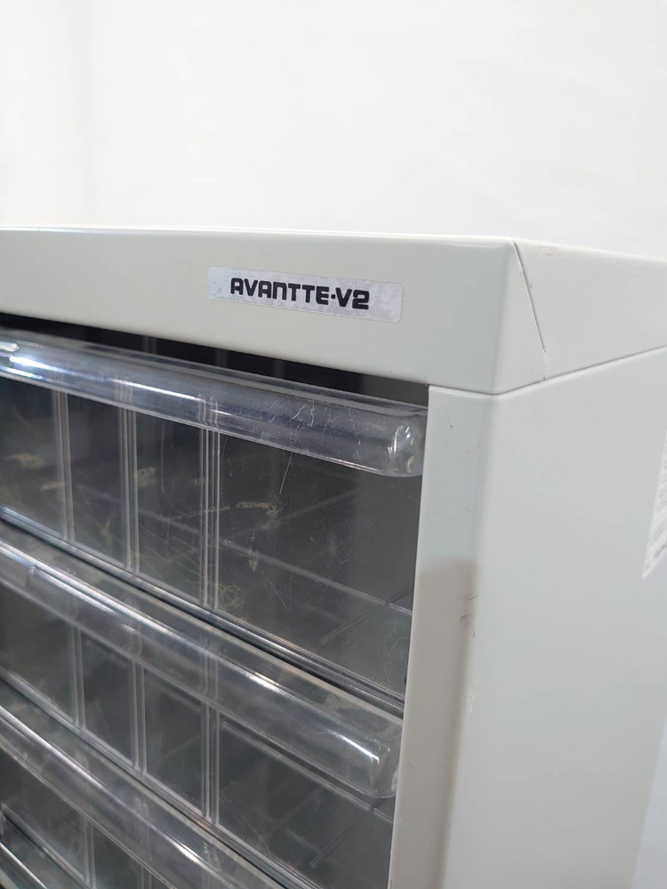 レターケース フロアケース 書類ケース A4対応 深型 1列9段 キャビネット ナカバヤシ アバンテV2 保管庫 書類整理庫 オフィス収納 クリスタルケース クリスタルトレー トレーユニット システムトレーキャビネット Nakabayashi AVANTTE-V2【中古オフィス家具】【中古】 - 画像 (4)