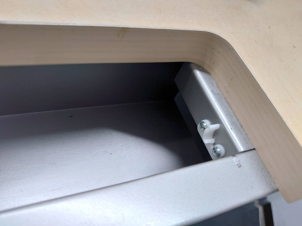 イトーキ カウンター ハイカウンター 受付台 教卓 演台 インフォメーションカウンター 受付カウンター W900 D450 H1100 受け付けカウンター 窓口カウンター 案内台 案内カウンター オフィス用カウンター 事務用カウンター 無人カウンター グレー色 ITOKI【中古オフィス家具】【中古】 - 画像 (6)