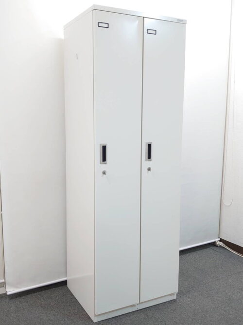 【店頭引き渡し限定】 ロッカー オフィスロッカー 2人用 カギ付き 2人用ロッカー スチールロッカー ライオン LION 鍵付きロッカー 2名用ロッカー 更衣ロッカー 更衣用ロッカー ライオン事務器【中古オフィス家具】【中古】