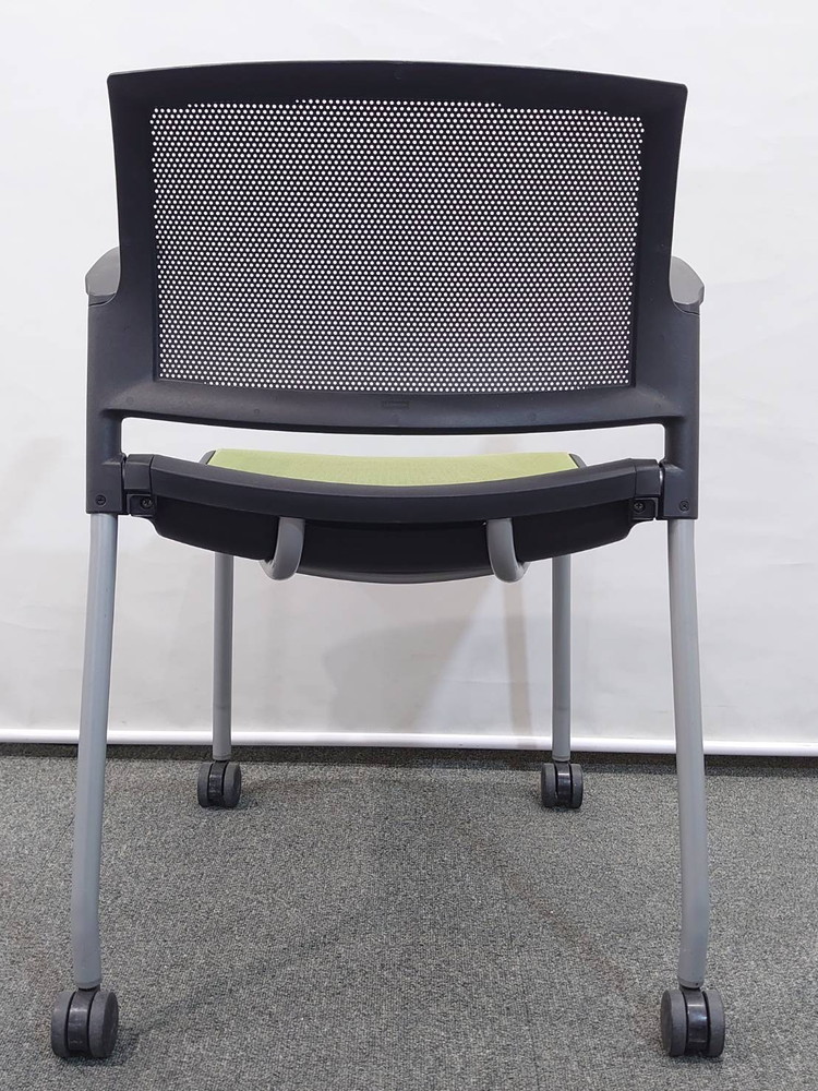 【送料無料 東京地区限定】30脚セット ウチダ FM-310 ミーティングチェア ネスティングチェア 会議チェア スタッキングチェア スタックチェア 布張り 会議イス 多目的チェア 内田洋行 UCHIDA【中古オフィス家具】【中古】 - 画像 (7)