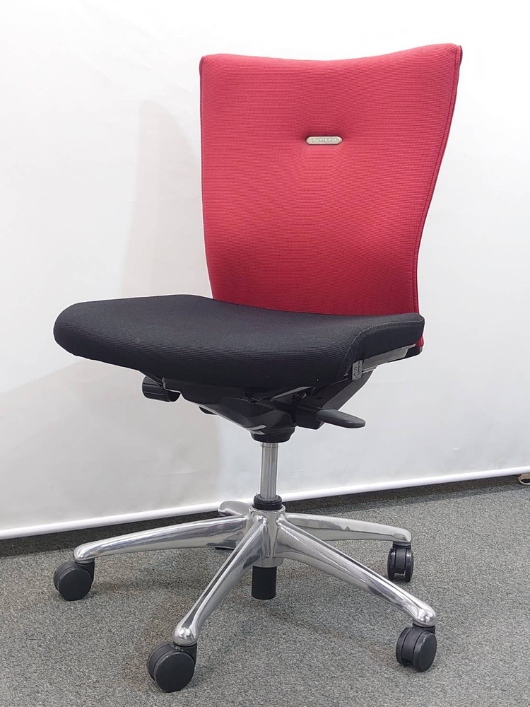 【送料無料 地域限定】 オカムラ フィーゴ オフィスチェア デスクチェア 事務チェア キャスターチェア PCチェア OAチェア デスクワーク 国内メーカー品 布張り okamura feego 岡村製作所【中古オフィス家具】【中古】 - 画像 (2)