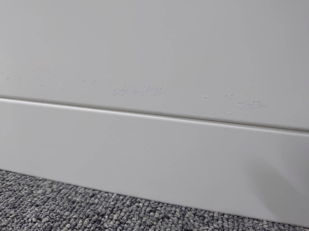 オカムラ レクトライン 上下書庫 両開き書庫 ラテラル書庫 キャビネット ホワイト色 カギ付き書庫 鍵付き書庫 ユニット書庫 4段 ラテラル オフィス収納 オフィスキャビネット W900 D400 H2150 【中古オフィス家具】【中古】 - 画像 (7)