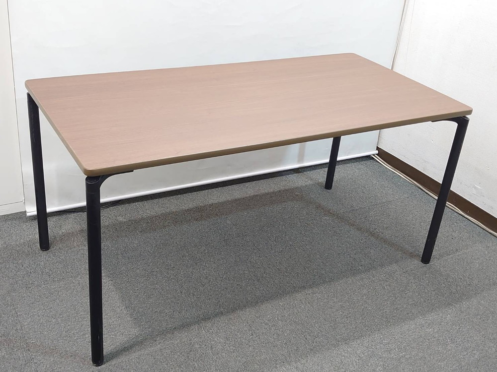 【送料無料 東京地区限定】 4人用 会議セット ミーティングセット オフィステーブル ミーティングテーブル 会議テーブル 会議用テーブル 会議机 W1500×D750×H720 多目的テーブル LION 会議チェア ミーティングチェア FURSYS s4g-00807【中古オフィス家具】【中古】 - 画像 (6)
