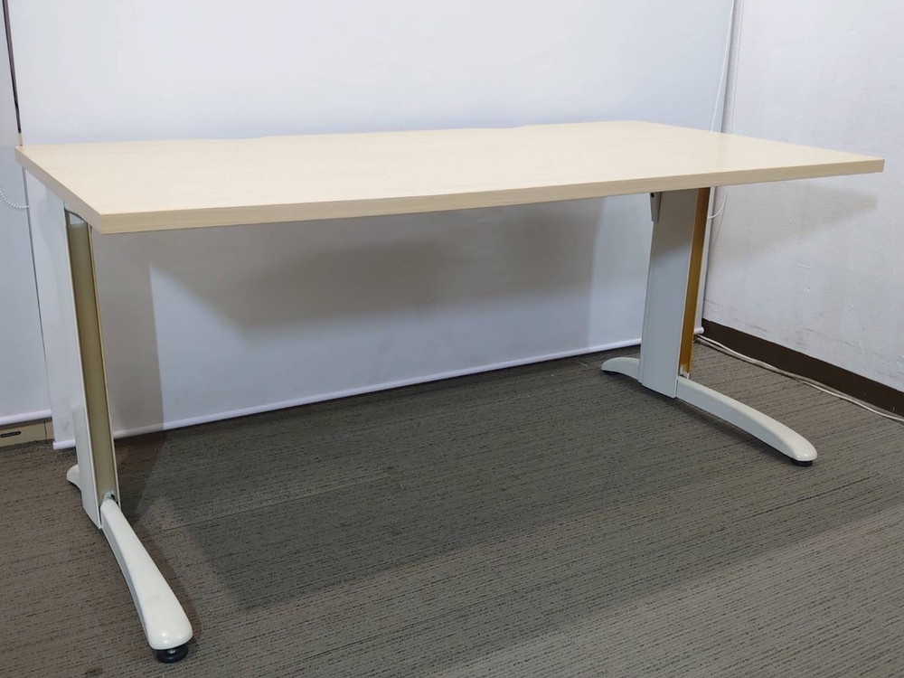 事務用デスク 机 デスク 事務用机 パソコンデスク ワーキングデスク 平机 W1600 スチールデスク オフィスデスク 事務デスク ワークデスク 事務机 平デスク PCデスク 【中古オフィス家具】【中古】