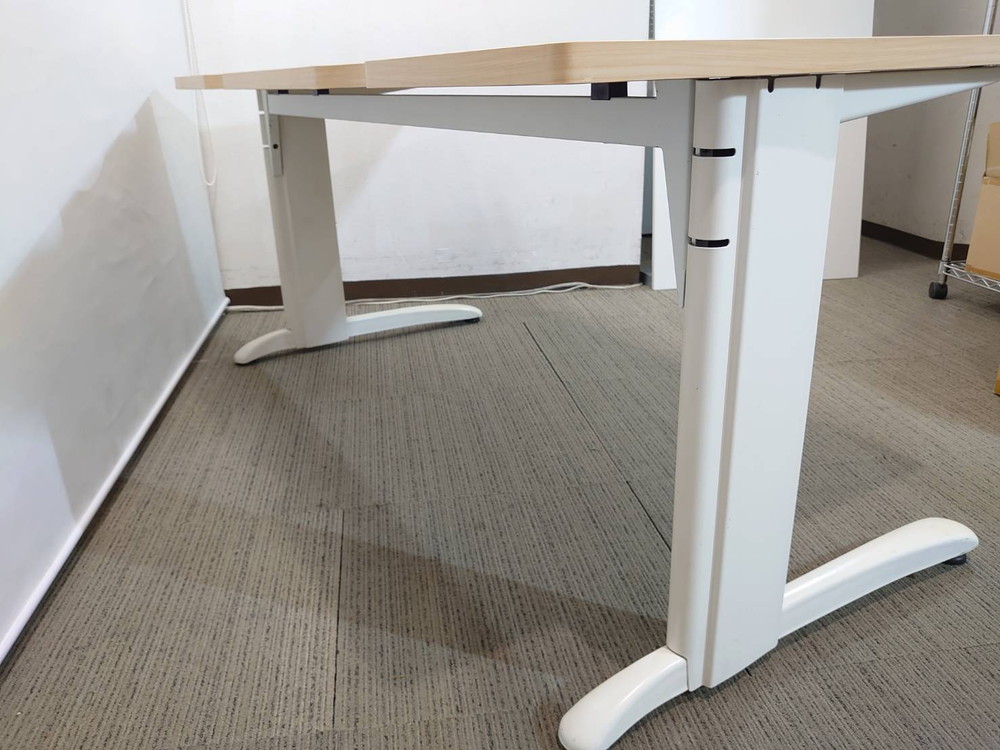 事務用デスク 机 デスク 事務用机 パソコンデスク ワーキングデスク 平机 W1600 スチールデスク オフィスデスク 事務デスク ワークデスク 事務机 平デスク PCデスク 【中古オフィス家具】【中古】 - 画像 (3)