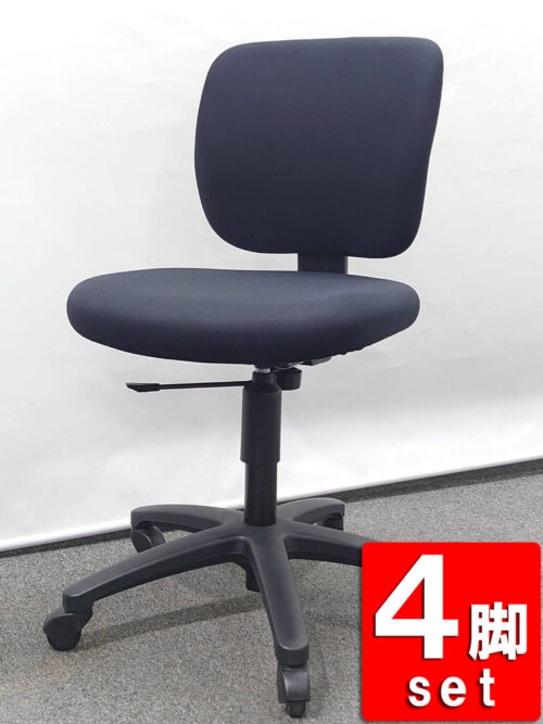 【送料無料 地域限定】【在庫104脚あり】4脚セット コクヨ イーザ オフィスチェア デスクチェア 事務チェア キャスターチェア 事務イス ワークチェア【中古オフィス家具】【中古】